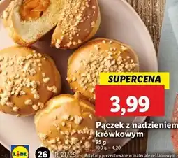 Lidl Pączek z nadzieniem krówkowym oferta