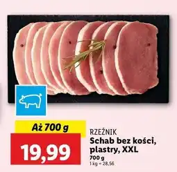 Lidl Schab wieprzowy bez kości plastry Rzeźnik Codzienna Dostawa oferta