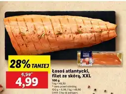 Lidl Łosoś atlantycki filet ze skórą świeży oferta