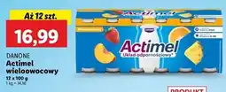 Lidl Jogurt wieloowocowy Danone Actimel oferta