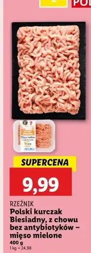 Lidl Mięso biesiadne z kurczaka mielone Rzeźnik Codzienna Dostawa oferta