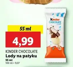 Lidl Lód Kinder Chocolate oferta
