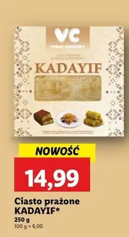 Lidl Ciasto prażone kadayif oferta