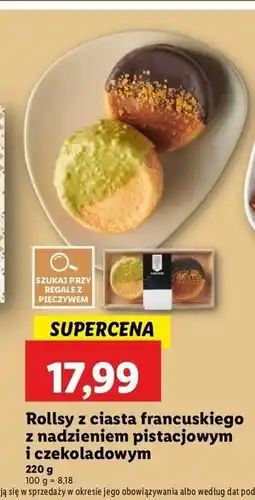 Lidl Rolls z ciasta francuskiego nadzieniem pistacjowym i czekoladowym oferta