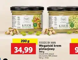 Lidl Krem pistacjowy crunchy Foods By Ann oferta