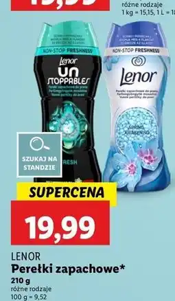 Lidl Perełki zapachowe fresh Lenor Unstoppables oferta