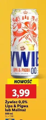 Lidl Piwo Żywiec Lipa & Pigwa oferta