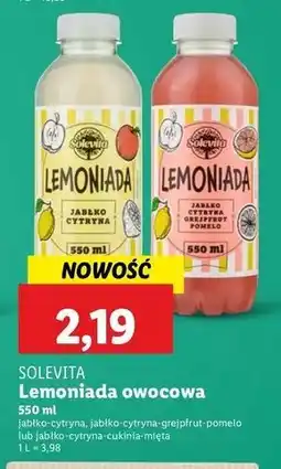 Lidl Lemoniada jabłko-cytryna Solevita oferta