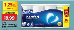 Lidl Papier toaletowy komfort Floralys oferta