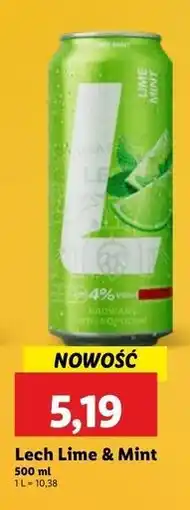 Lidl Piwo Lech Lime Mint oferta