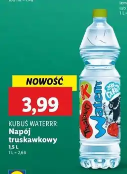 Lidl Woda truskawkowa Kubuś Waterrr oferta