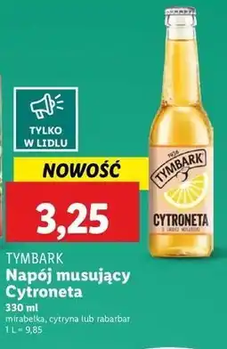 Lidl Napój o smaku rabarbarowym Tymbark Cytroneta oferta