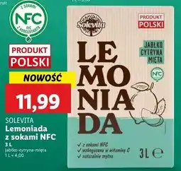 Lidl Lemoniada jabłko cytryna mięta Solevita oferta