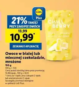 Lidl Ananas w białej czekoladzie Chill Berry oferta