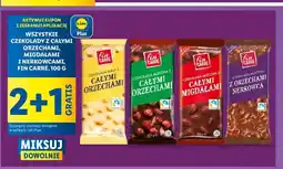 Lidl Czekolada mleczna z orzechami nerkowca Fin Carre oferta