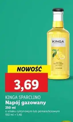 Lidl Woda orange Kinga Sparclino oferta