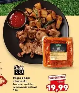 Kaufland Mięso z nogi kurczaka bez kości ze skórą w marynacie K-Classic Let's Bbq oferta