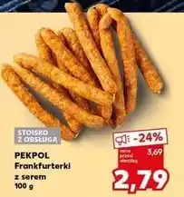 Kaufland Frankfurterki z serem Pekpol oferta