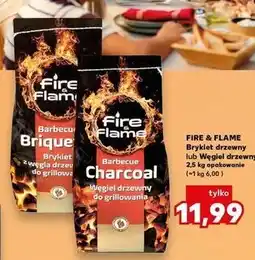Kaufland Brykiet drzewny Fire & Flame oferta