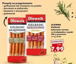 Kaufland Kiełbaski bekonowo-serowe Olewnik oferta