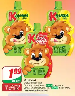 Dino Mus jabłko-banan-truskawka-marchew Kubuś oferta