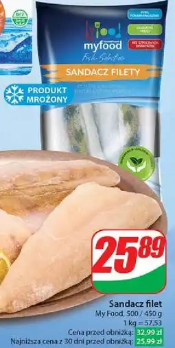 Dino Filet z sandacza ze skórą Myfood oferta
