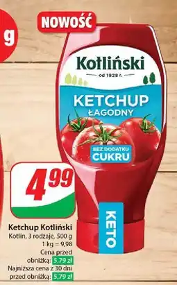 Dino Ketchup łagodny bez cukru Kotliński oferta