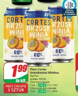 Dino Piwo Cortes 0.0% Brzoskwinia-Hibiskus oferta