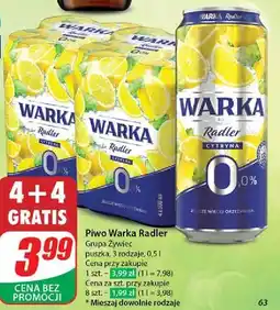 Dino Piwo Warka Radler Lemon 0.0% Alk oferta