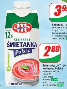 Dino Śmietanka uht 12% Mlekovita oferta