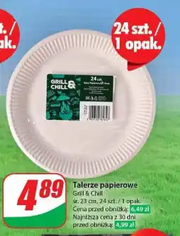 Dino Talerze papierowe 23 cm Grill & Chill oferta
