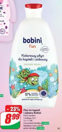 Dino Kolorowy płyn do kąpieli i zabawy zielona woda o zapachu żelków Bobini Fun oferta