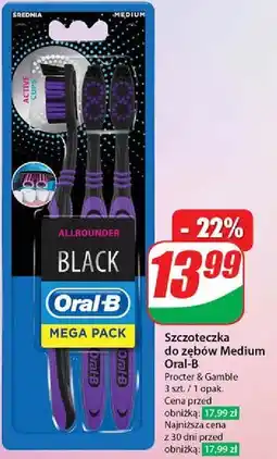 Szczoteczka do zębów black medium Oral-B Allrounder