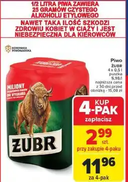 Carrefour Piwo Żubr 1768 oferta