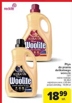 Carrefour Płyn do prania dark Woolite Keratin oferta