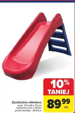 Carrefour Zjeżdżalnia składana 131.5 x 48.5 72 cm oferta