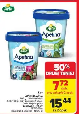 Carrefour Ser feta z bazylią i oregano Arla Apetina oferta