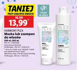 Lidl Harmony Plex Maska lub szampon do włosów oferta