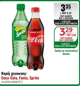 Eurocash Napój gazowany Coca-Cola, Fanta, Sprite oferta