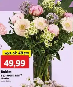 Lidl Bukiet z piwoniami oferta