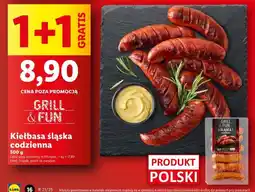 Lidl Kiełbasa śląska codzienna Grill & Fun oferta