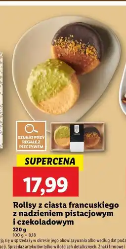 Lidl Rolls z ciasta francuskiego z nadzieniem pistacjowym i czekoladowym oferta