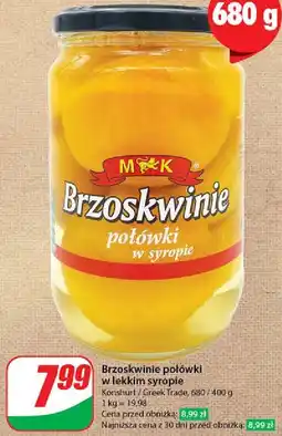 Dino Brzoskwinie połówki w lekkim syropie M&k oferta