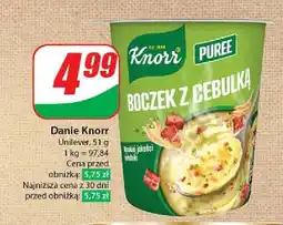 Dino Puree boczek z cebulką Knorr danie oferta