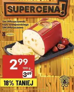 Delikatesy Centrum Ser Włoszczowski typu szwajcarskiego SM Włoszczowa 100g oferta