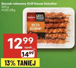 Delikatesy Centrum Boczek rolowany Grill House Sokołów 300g oferta
