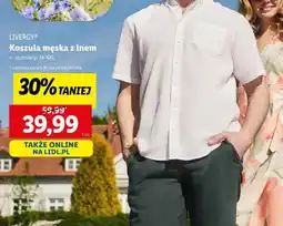Lidl Koszula męska z lnem Livergy oferta