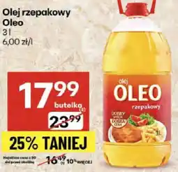 Delikatesy Centrum Olej rzepakowy Oleo 3l oferta