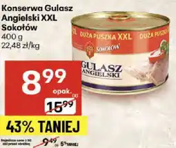 Delikatesy Centrum Konserwa gulasz angielski XXL Sokołów 400g oferta