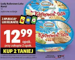 Delikatesy Centrum Lody Kolorowe Lato Koral 1l oferta
